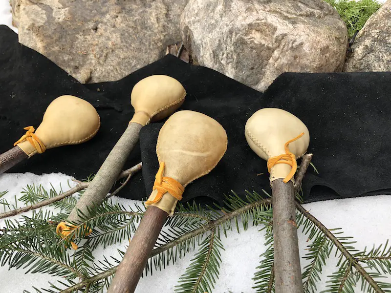 Deer Hide Rattles - Image 3