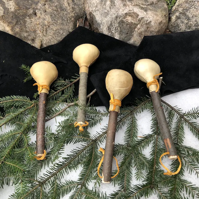 Deer Hide Rattles - Image 2