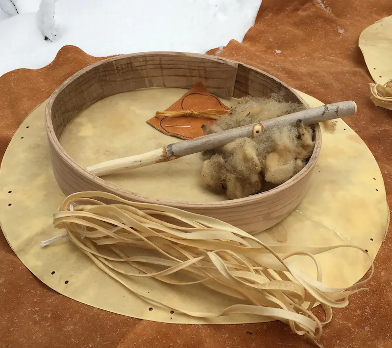 DYE It Yourself Deer Hide - Hand Drum Kit - Image 2