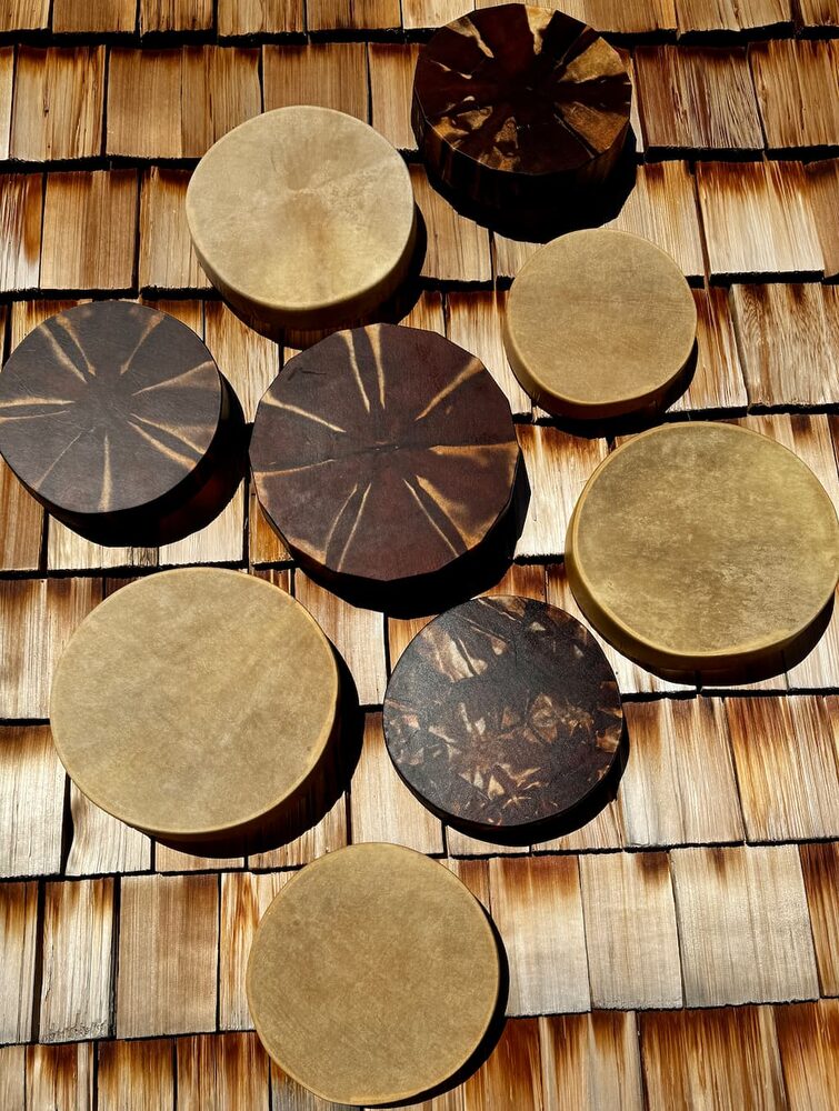 red deer hand drums
