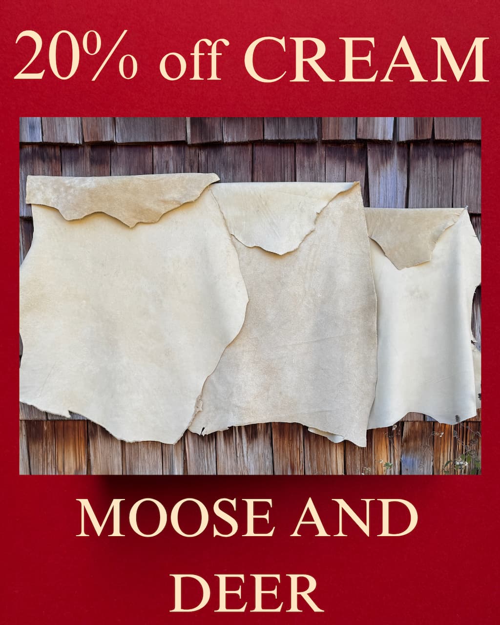 cream leather 20%
