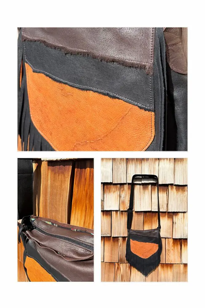 Patchwork Moose Saddle Bags - Image 5