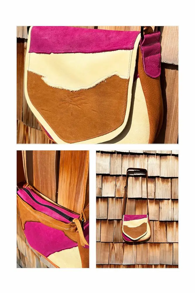 Patchwork Moose Saddle Bags - Image 3